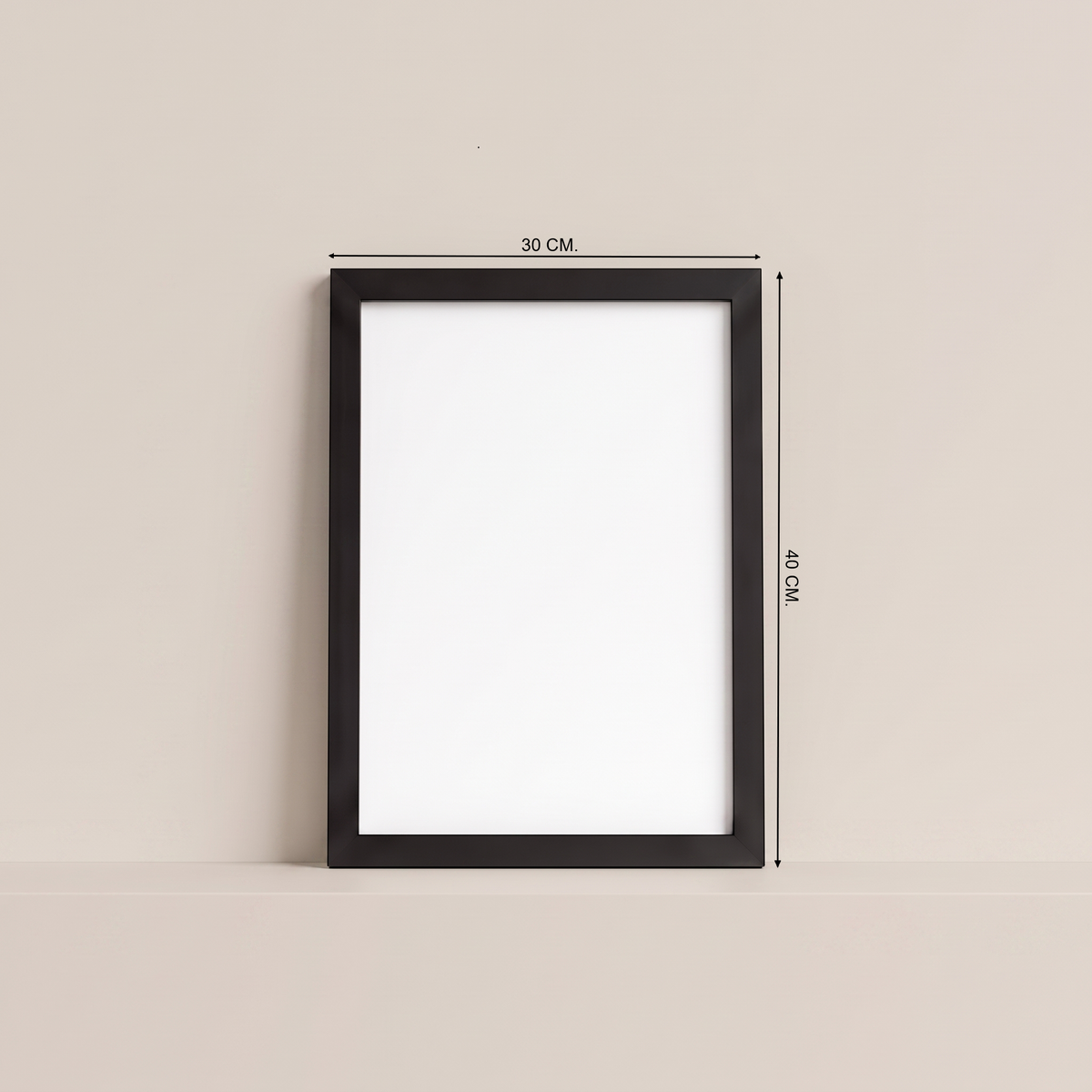 Cuadro Magnético · Negro · Interior Blanco · (30×40 cm)