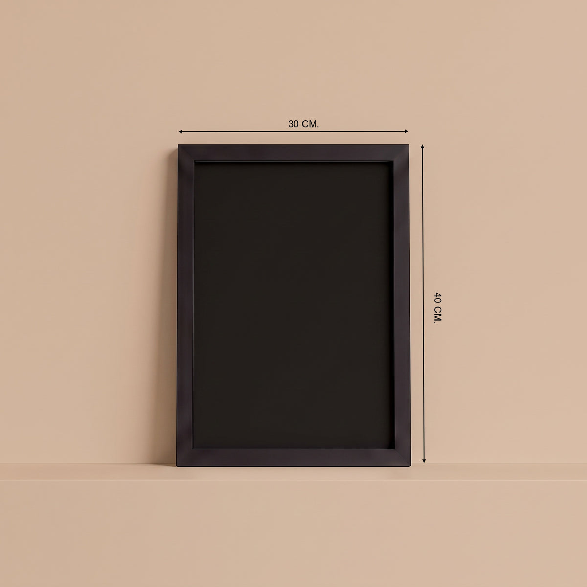 Cuadro Magnético · Negro · Interior Negro · (30×40 cm)