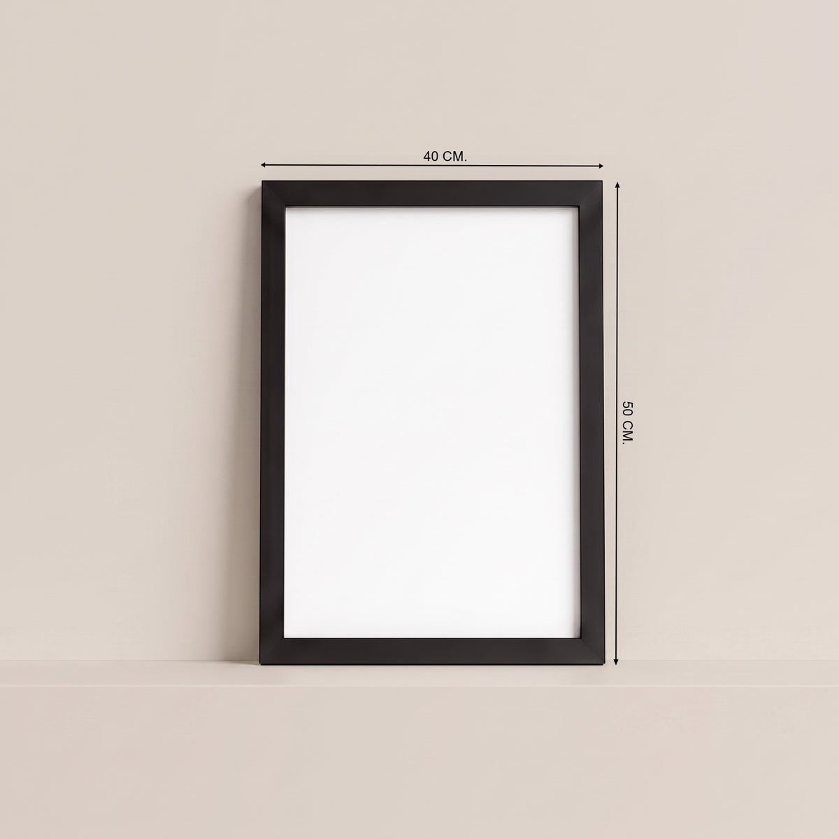 Cuadro Magnético · Negro · Interior Blanco · (40×50 cm)