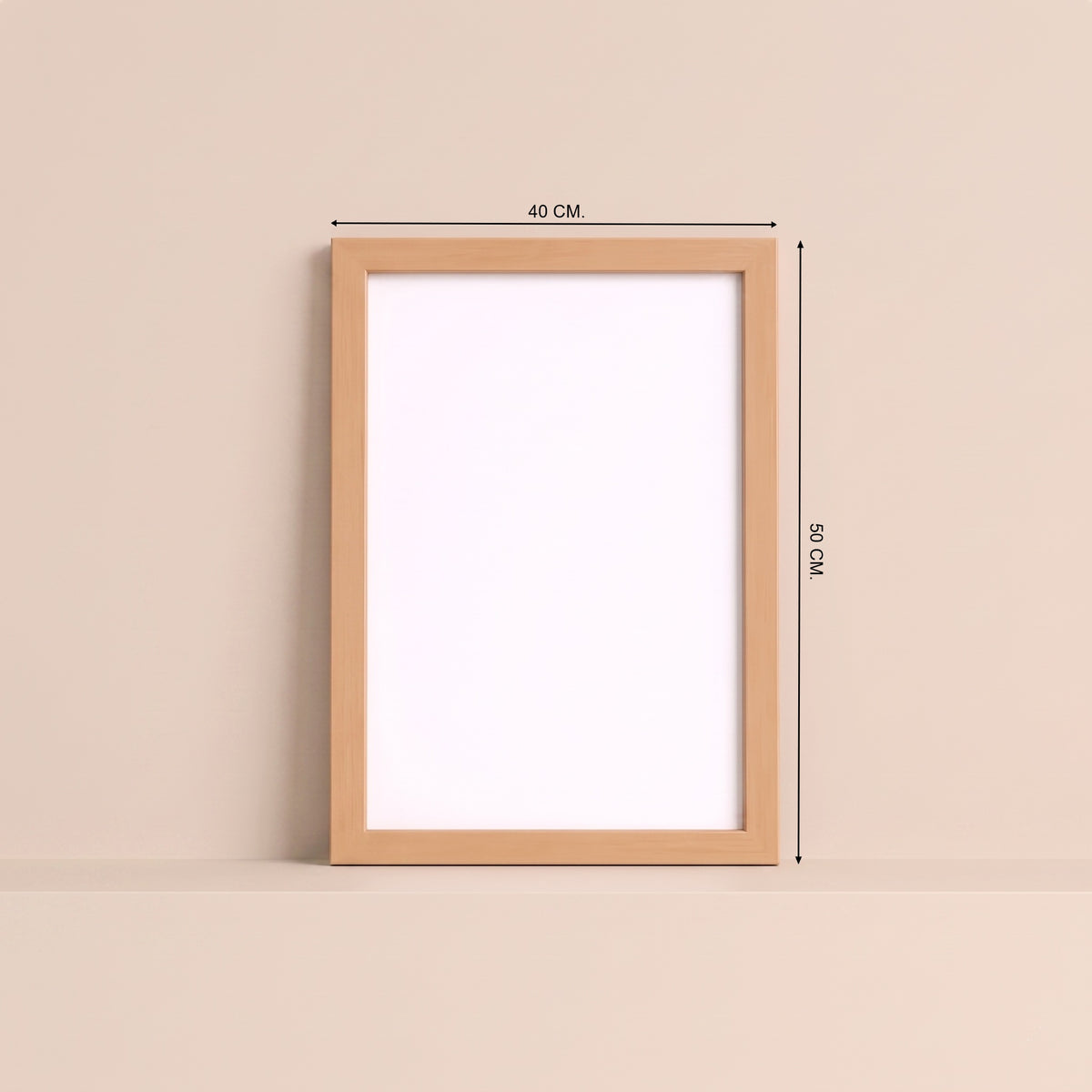 Cuadro Magnético · Beige · Interior Blanco · (40×50 cm)
