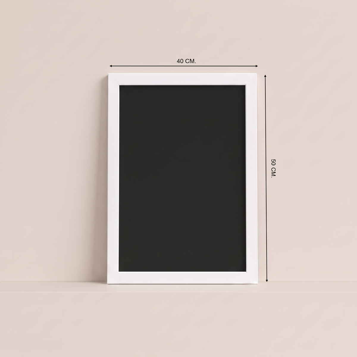 Cuadro Magnético · Blanco · Interior Negro · (40×50 cm)