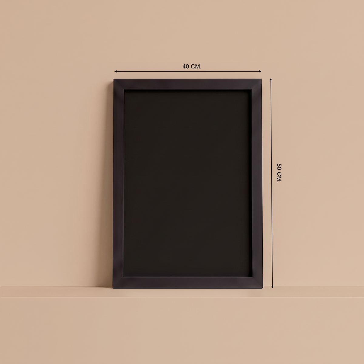 Cuadro Magnético · Negro · Interior Negro · (40×50 cm)