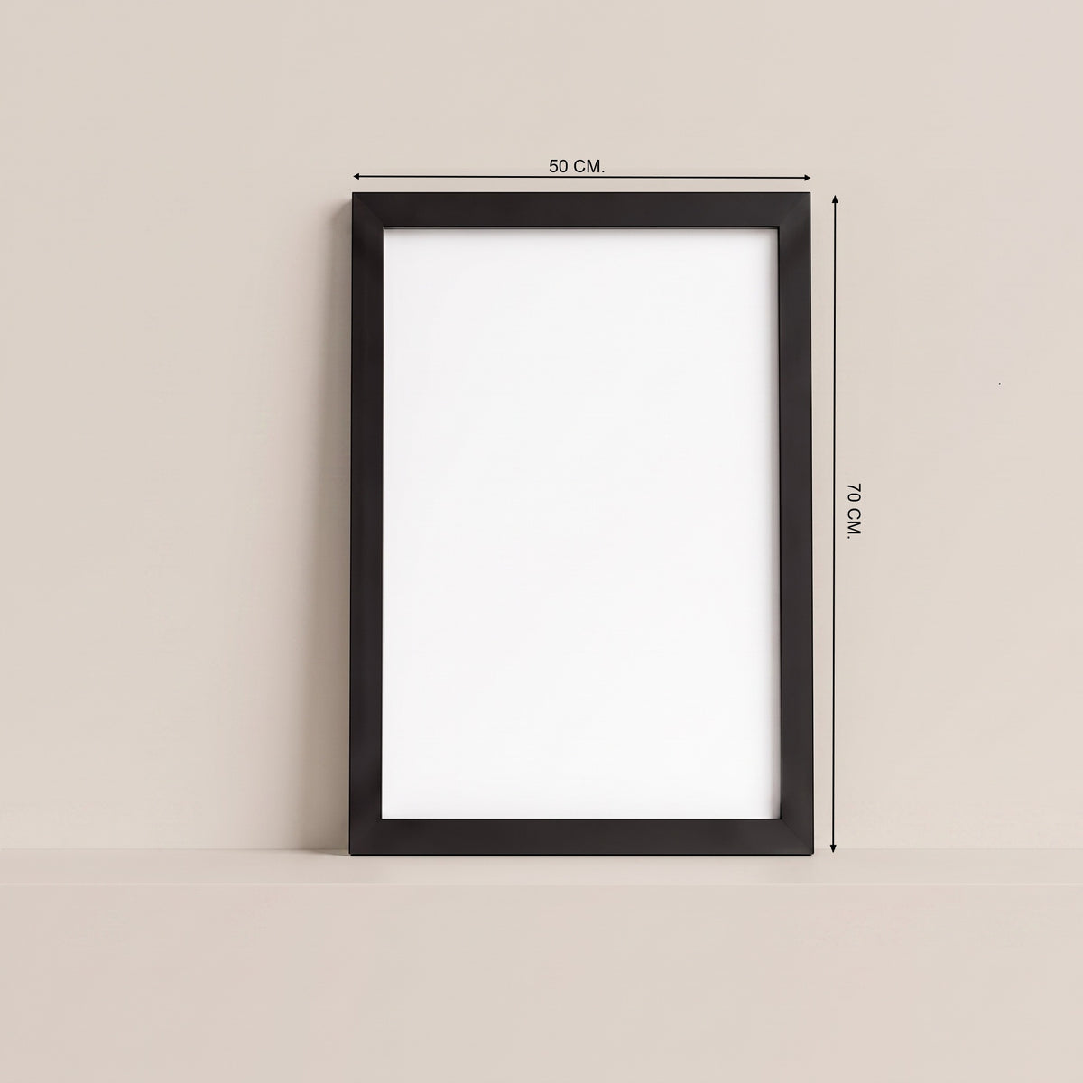 Cuadro Magnético · Negro · Interior Blanco · (50×70 cm)