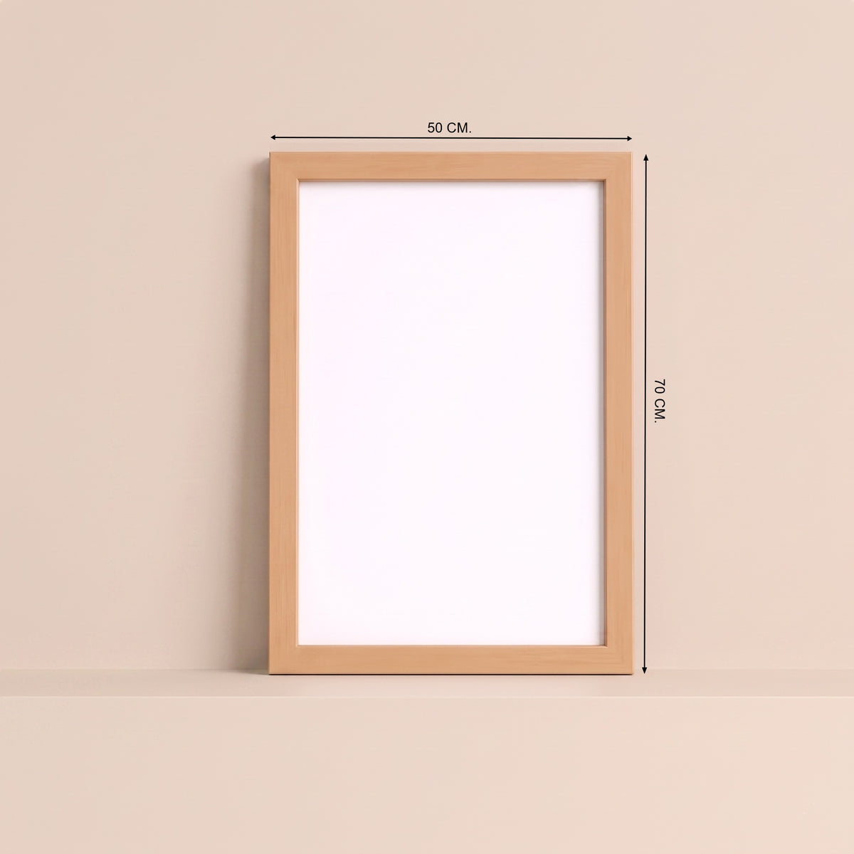 Cuadro Magnético · Beige · Interior Blanco · (50×70 cm)