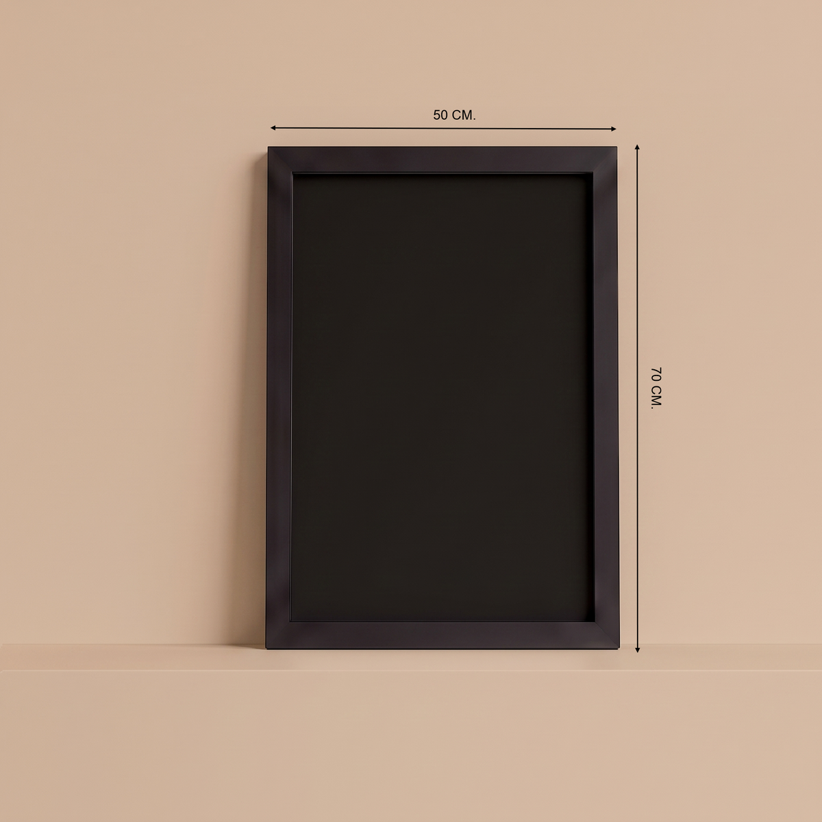 Cuadro Magnético · Negro · Interior Negro · (50×70 cm)